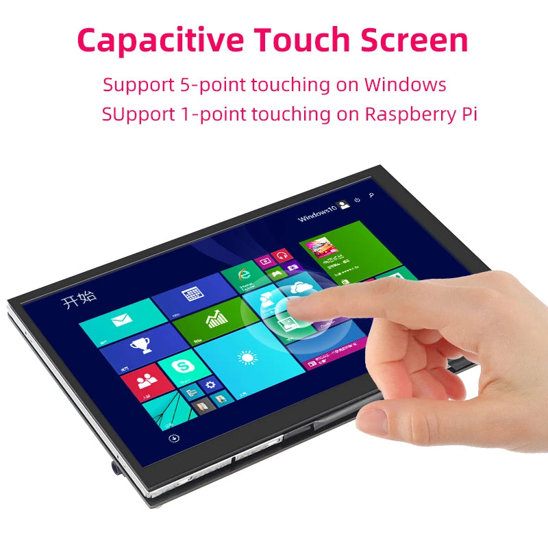 7 Inch Portable IPS LCD Touch Screen Monitor for Raspberry Pi &amp; PC