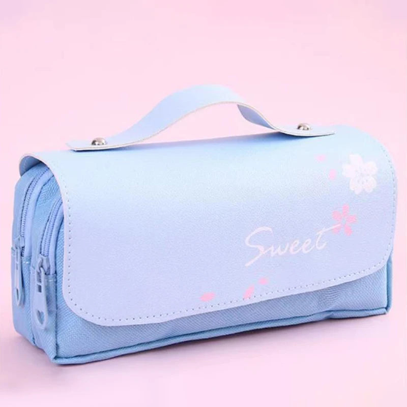 JETTING Cute Cat Double Layer Pencil Case