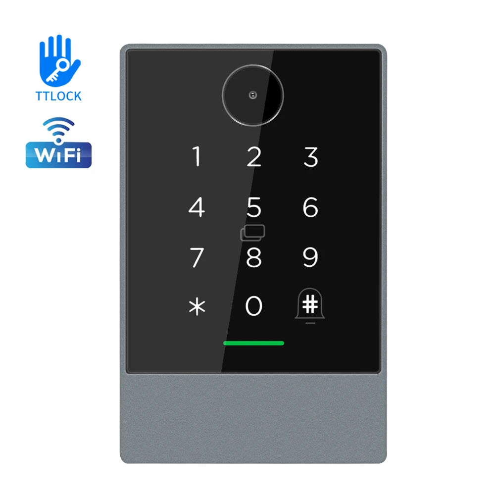 TTLOCK TTHotel Access Control Keypad 13.56Mhz RFID WiFi & BLE QR Code ...