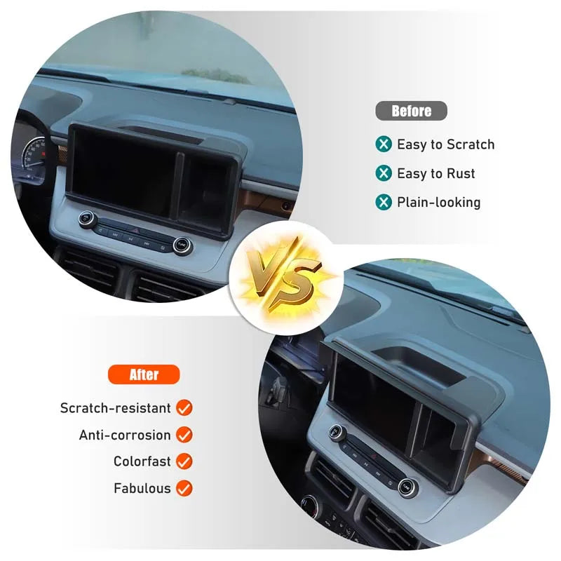 ABS μαύρο εσωτερικό καλούπι για Ford Maverick 2022 φινίρισμα