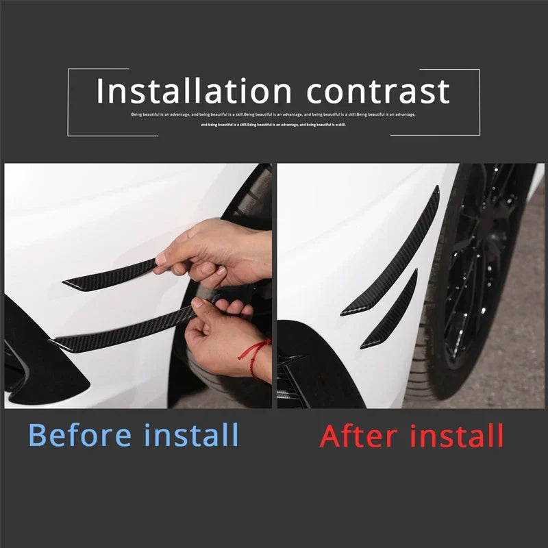 Para-choques dianteiro em fibra de carbono ABS Chevrolet Corvette C8