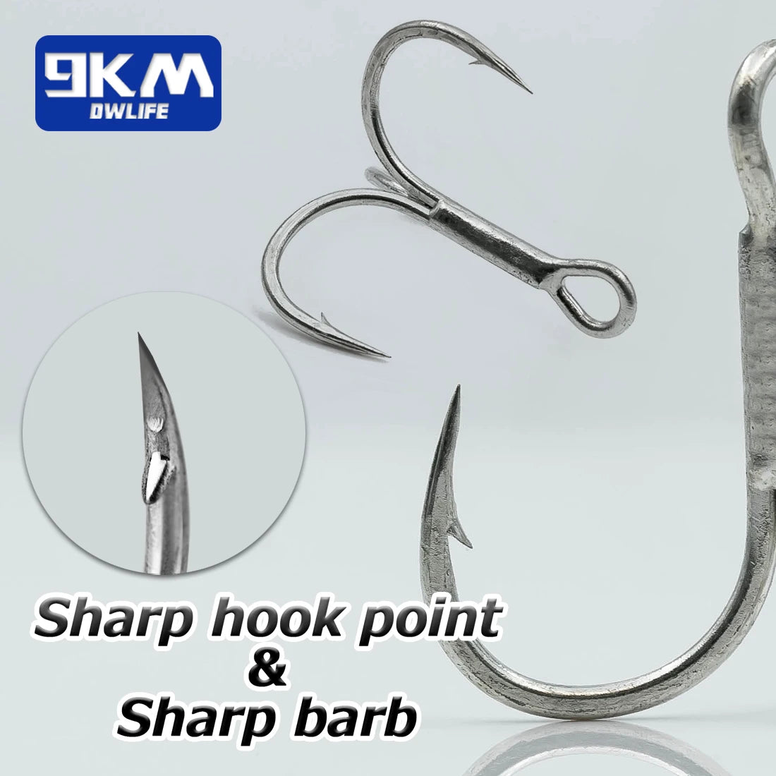 High-Performance Fishing Treble Hooks for Saltwater &amp; Freshwater