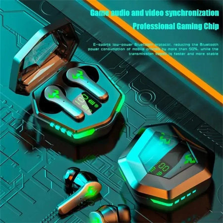 N35 Digital Display Wireless Gaming Earbuds with Active Noise Cancellation