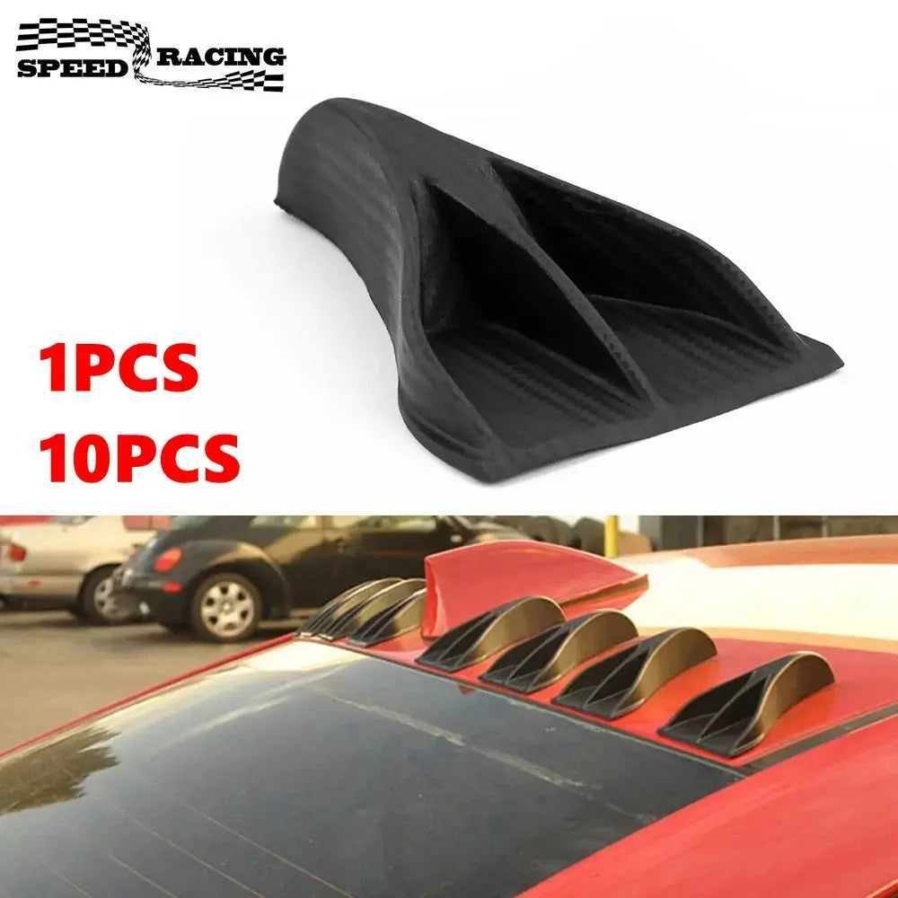 1Pcs/10Pcs Universal Car Roof Shark Fins Spoiler Diffuser Vortex Generator Antenna Decoration Fit for Roof Tail Spoiler Bumper by InterCyprus Trading Ltd