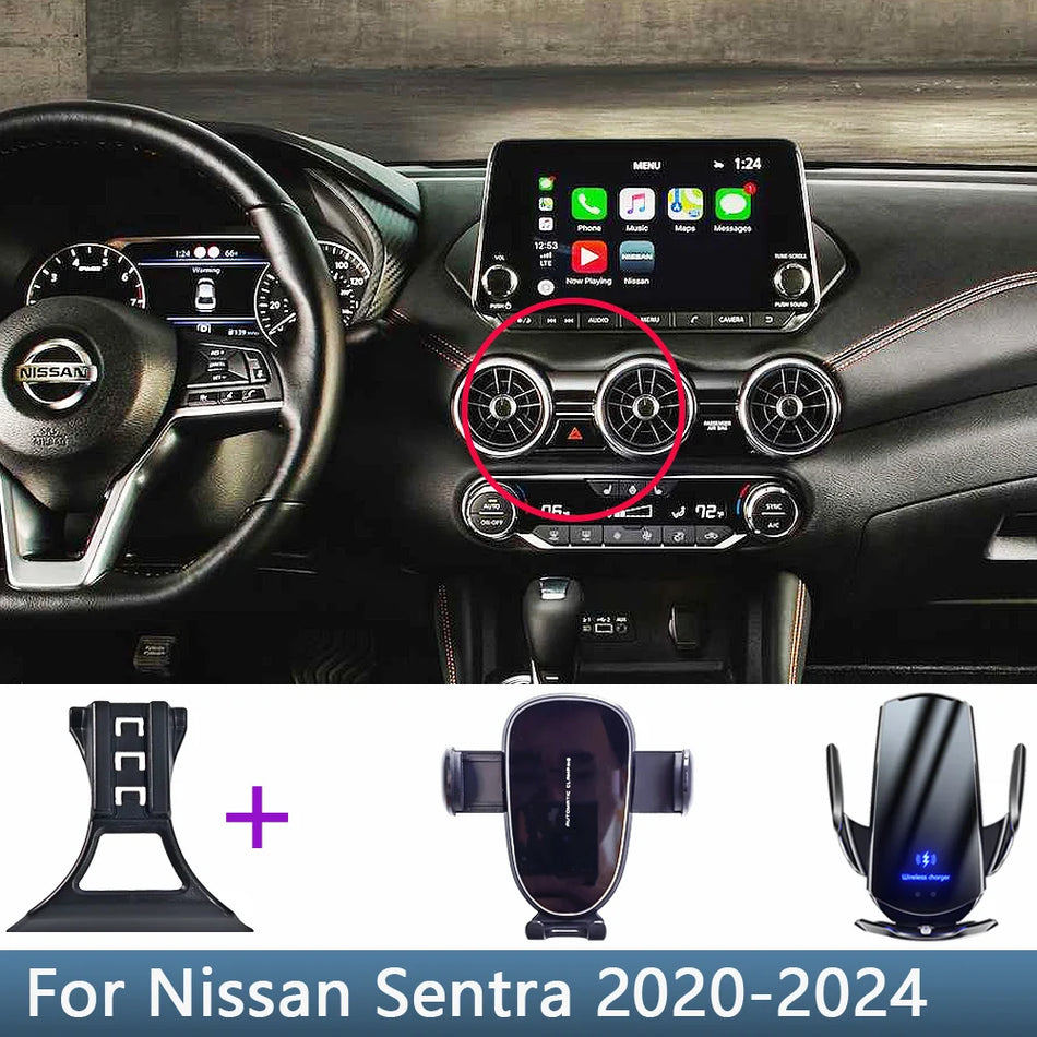 Nissan Sentra B18 Bil Telefonhållare Bas Trådlös Laddning
