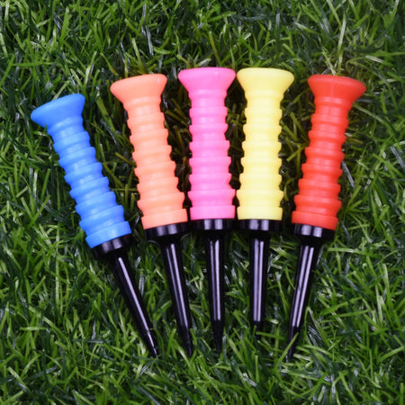 5Pcs Premium Elastic Golf Tees &ndash; Durable and Flexible Performance