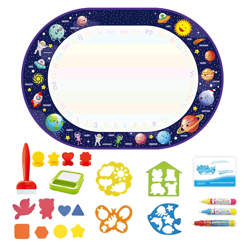 Coolplay Magic Water Drawing Mat &ndash; Reusable Fun for Kids D 100x70cm