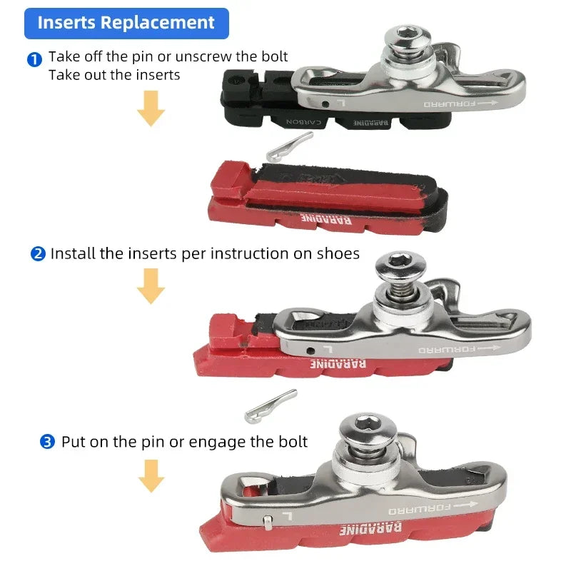 Baradine Brake Cartridge Inserts &ndash; Low Noise Performance Pads