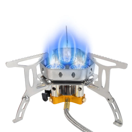 TARKA 3-Head Folding Gas Stove - 5800W Portable Camping Burner