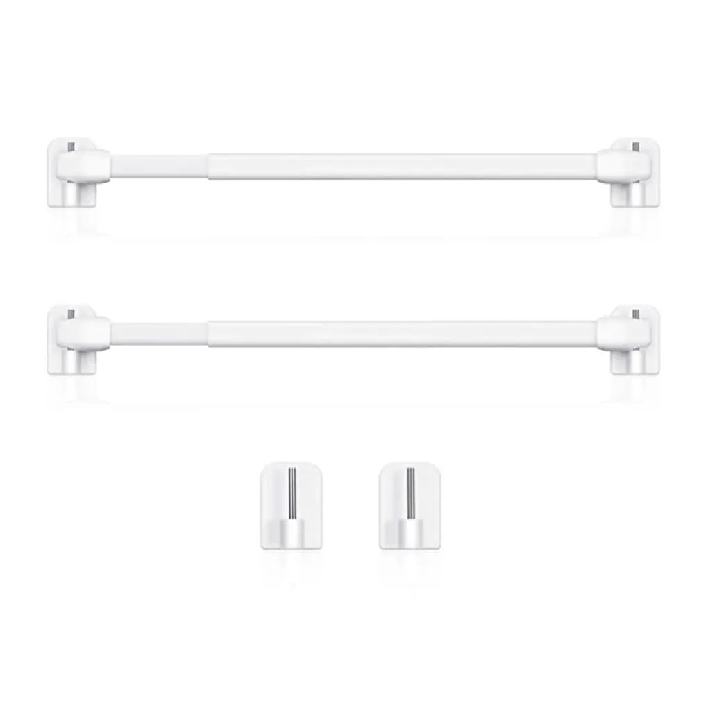 2/4PCS Adjustable Curtain Rod Extendable Bathroom Bar Shower Telescopic Poles Without Drilling Hanger Rods for Kitchen Home Hote by InterCyprus Trading Ltd