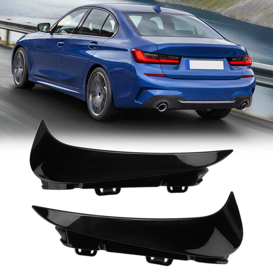 Obloga za ventil stražnjeg branika kanardi ABS plastika s UV zaštitom za BMW 3 serije G20 M Sport sjajna crna