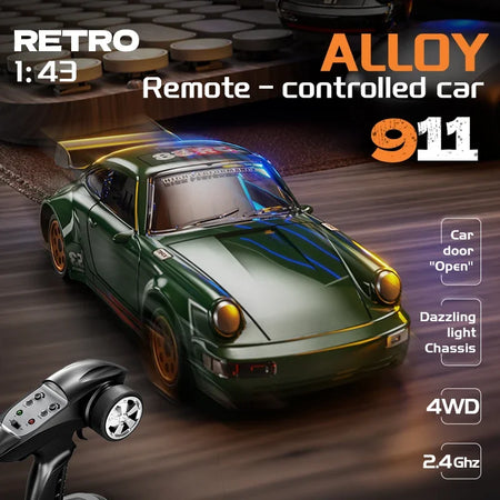 One Forty Third Scale Alloy RC Drift Car &ndash; Gyro Stabilized