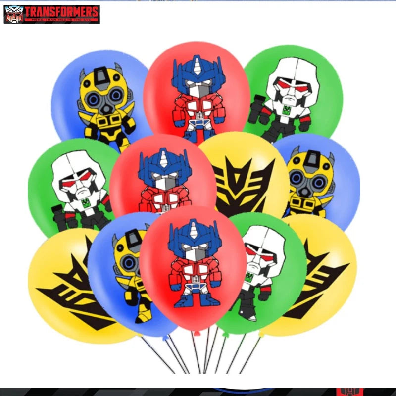 Transformers Birthday Party Supplies Set Balloons-12pcs 1 / CHINA