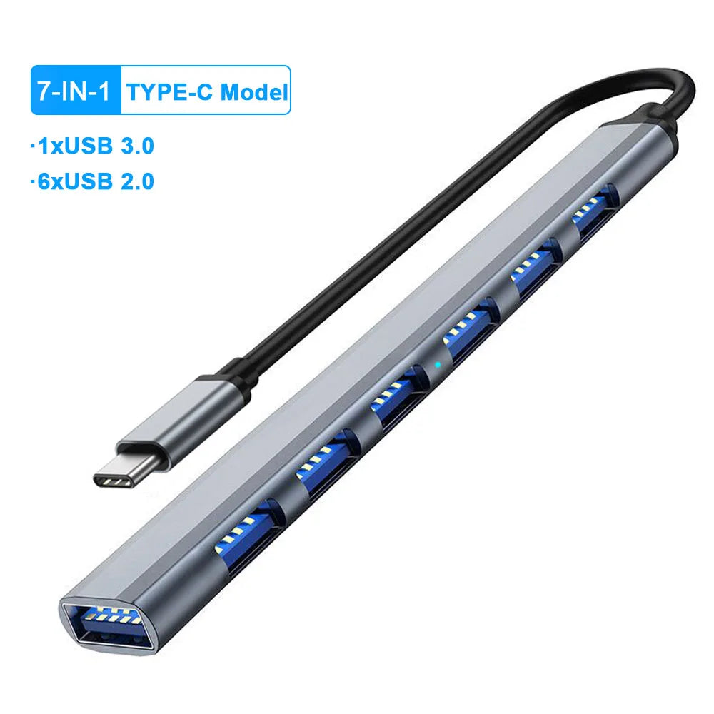 USB C Docking Station PD 100W USB C Hub &ndash; 4K HDMI Output 7-IN-1 TYPE C