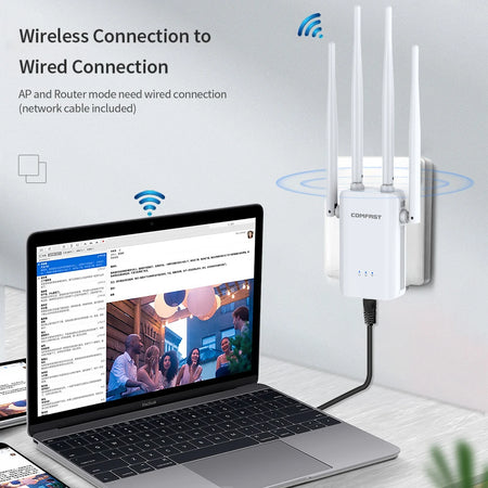 Comfast 2G 300Mbps WiFi Repeater &ndash; Long Range Coverage