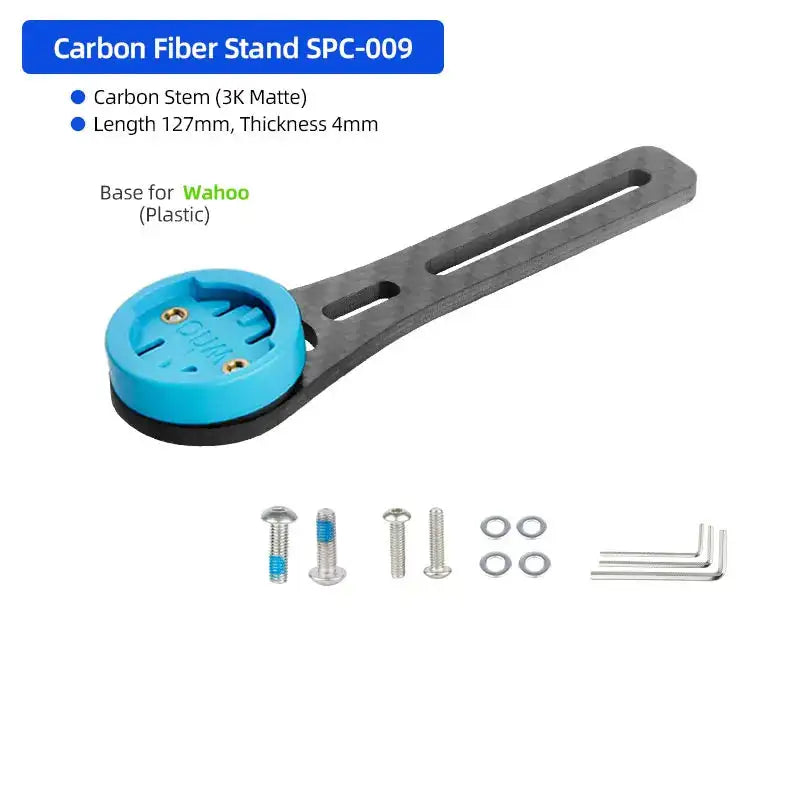 Carbon Handlebar Computer Bracket For Garmin Bryton Wahoo CB Short SPC009WH-S
