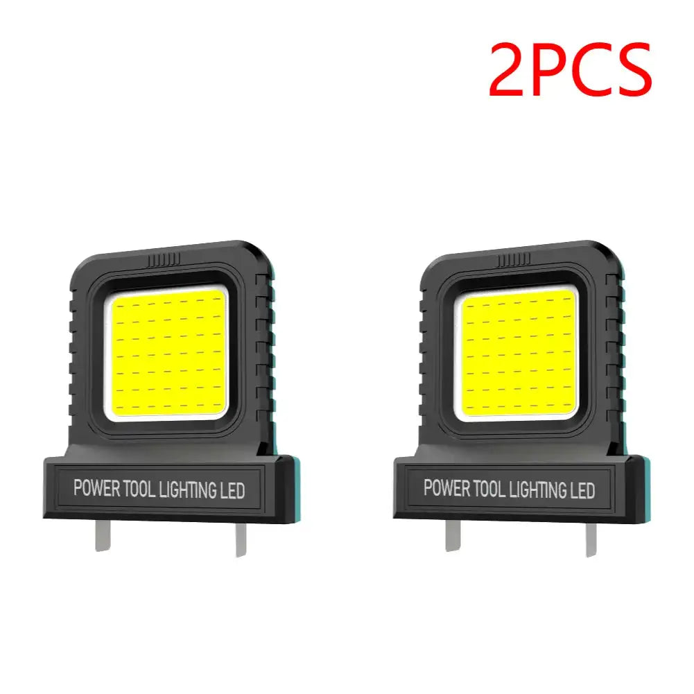 14W Portable Mini Pocket Work Light Two Modes For Camping 2PCS Green