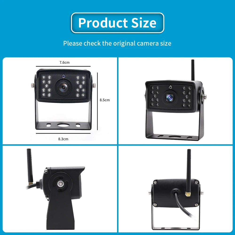 5G WiFi Backup Camera - HD Wireless Rear View, Night Vision, Waterproof for SUVs &amp; RVs