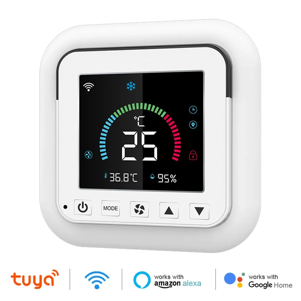 Tuya WiFi Thermostat: Smart IR Controller with LCD, Alexa &amp; Google Home white