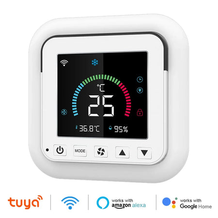 Tuya WiFi Thermostat: Smart IR Controller with LCD, Alexa &amp; Google Home white