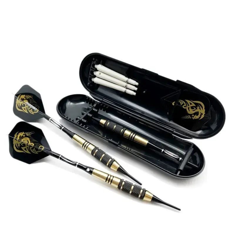 Săgeți cu vârf moale de 18g cu tuburi din alamă pentru tablouri de darts, set de 3