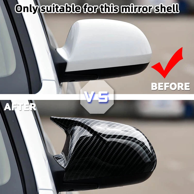 Καλύμματα Καθρεφτών Πλευράς Hyundai Elantra III XD2, Γυαλιστερή Μαύρη Εμφάνιση Άνθρακα