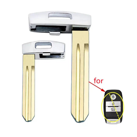 10pcs/lot Emergency Insert Small Key Blade Uncut for Kia K2 Smart Card Key by InterCyprus Trading Ltd