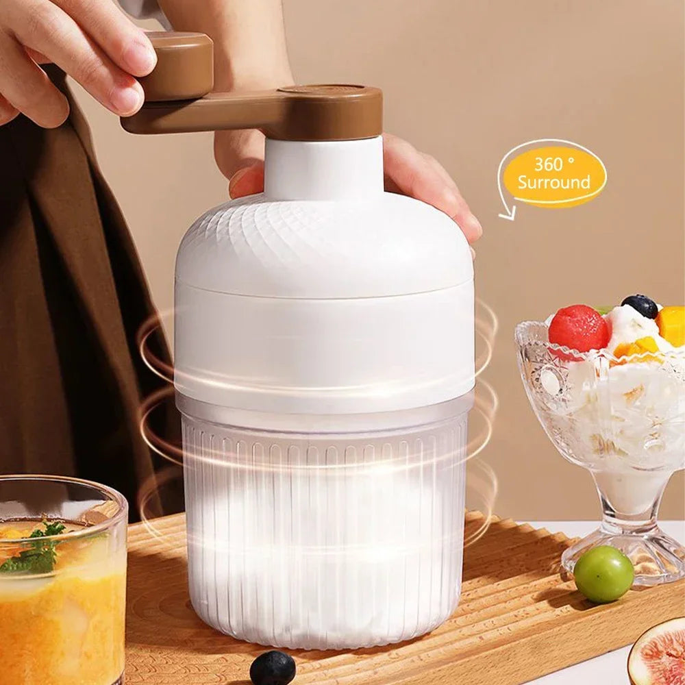 Mini Ice Crusher &ndash; Hand Operated Shaved Ice Maker