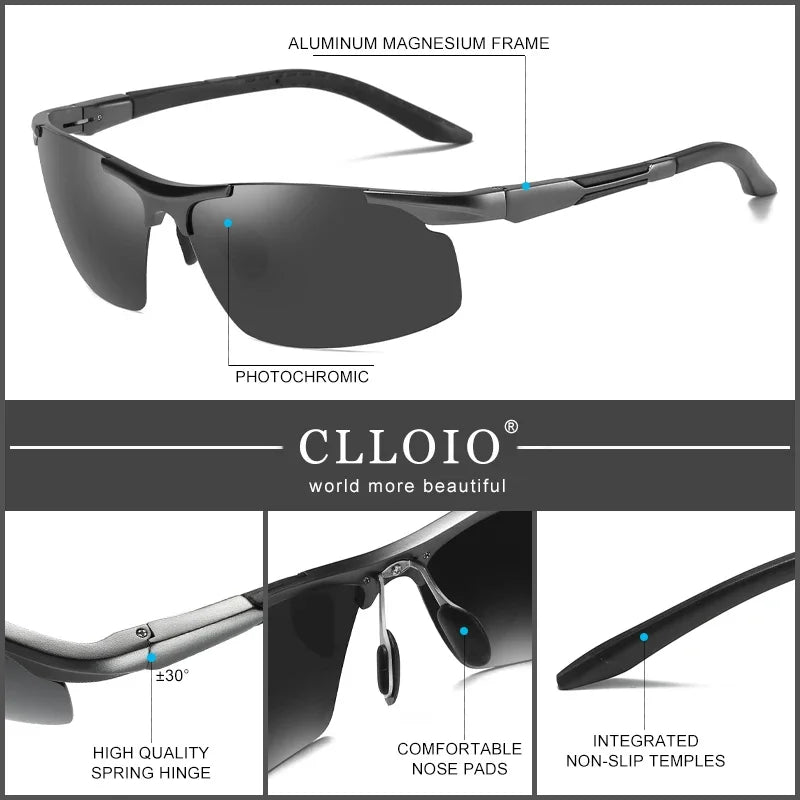 CLLOIO Photochromic Sunglasses &ndash; Polarized Anti-Glare