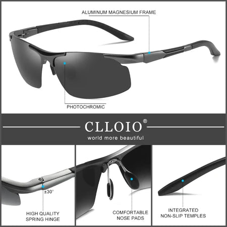 CLLOIO Photochromic Sunglasses &ndash; Polarized Anti-Glare