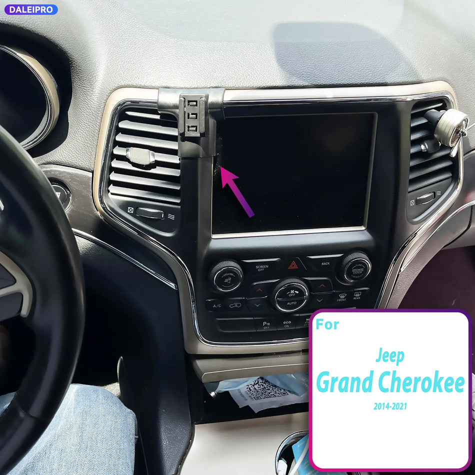 66W Wireless Phone Mount With ABS Base For Jeep Grand Cherokee WK2