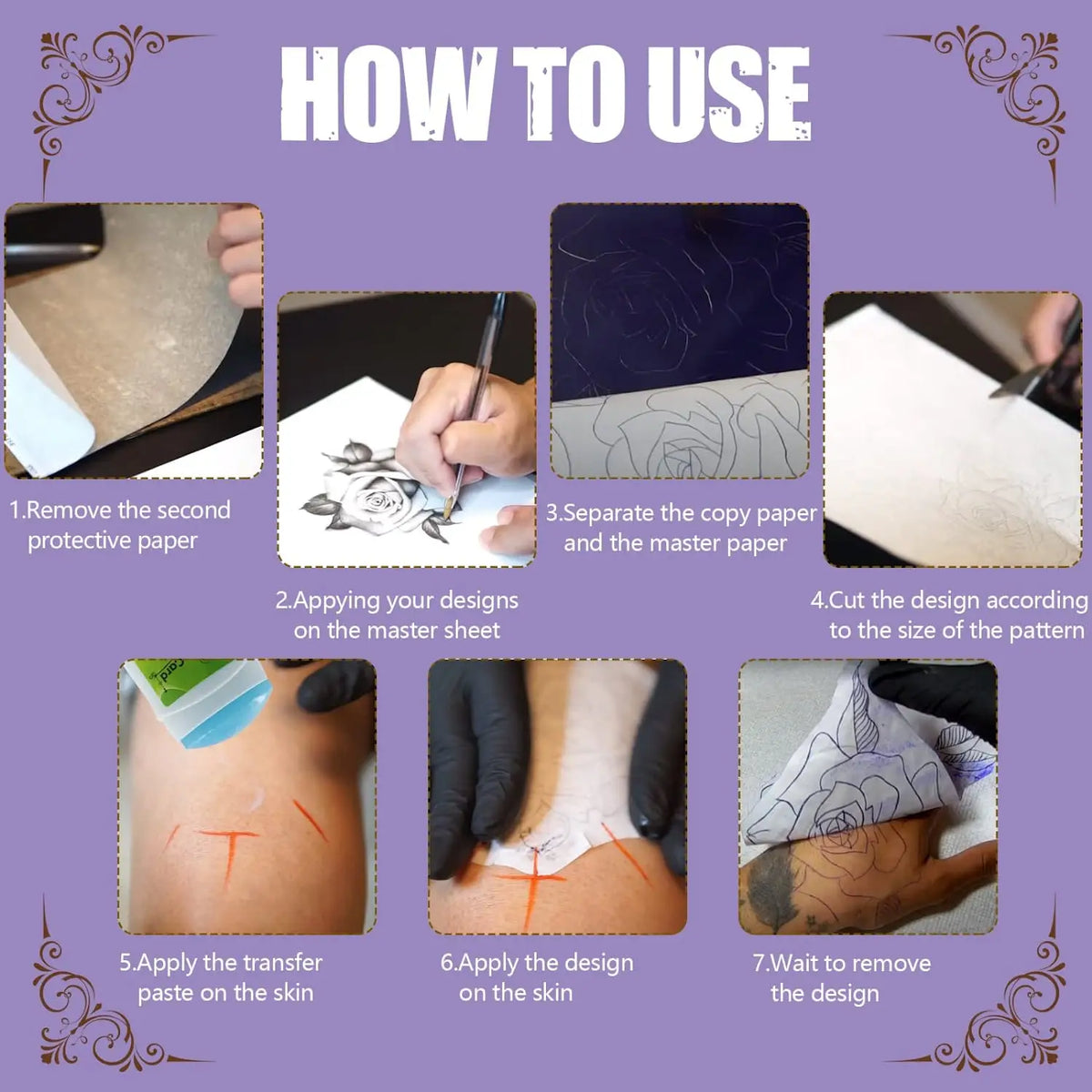 10/30/50pcs Tattoo Transfer Papers A4 Size &ndash; Thermal Paper