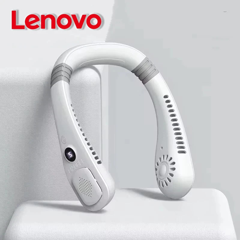 Ventilator portabil USB fără palete Lenovo, mini silențios pentru birou și călătorii
