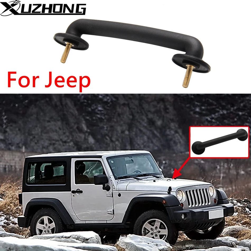 Λαβή Στήριξης Παρμπρίζ για Jeep Wrangler JK TJ ABS Μαύρη Φινίρισμα