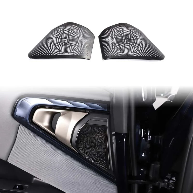 1 штука из нержавеющей стали черная задняя крышка сигнального гудка декоративная наклейка для BMW X3 G45 модель 2025 года защита интерьера