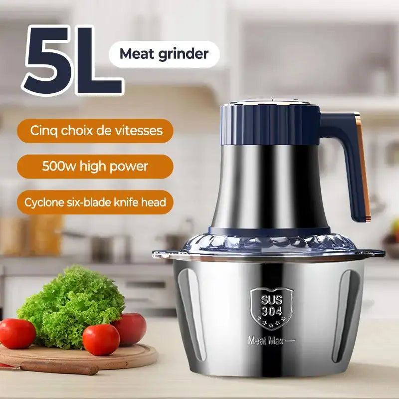 Romancom 500W Meat Grinder 5L &ndash; High Speed 40000RPM