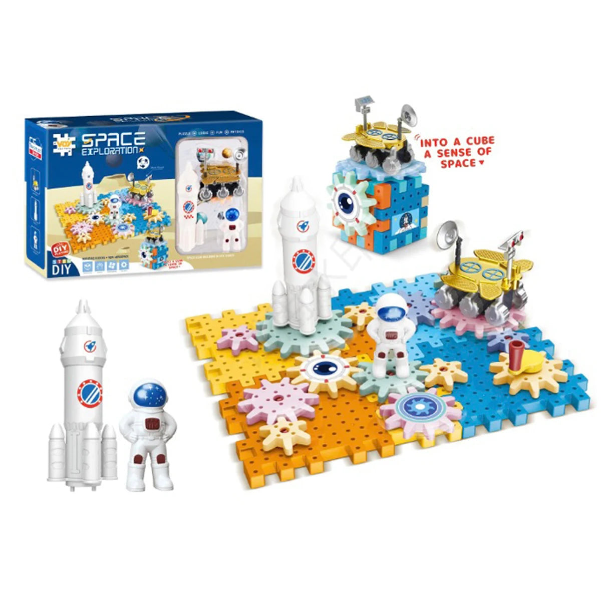 Dinosaur Windmill Gear Building Blocks &ndash; Engaging 2-in-1 Educational Playset 501-08A