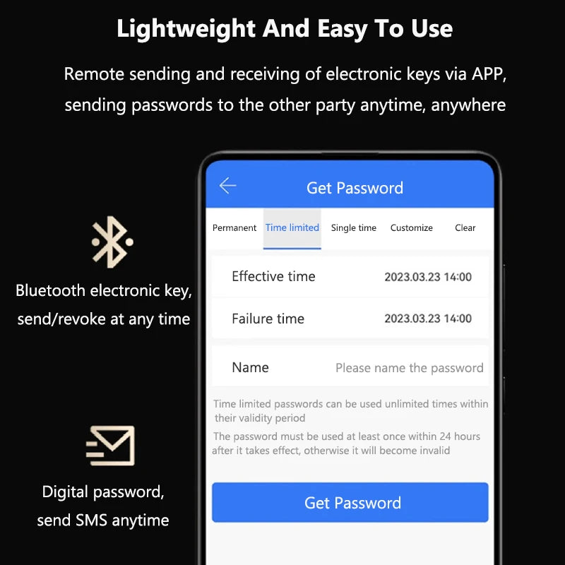 Tuya Smart Fingerprint Door Lock GS313 - Keyless Entry
