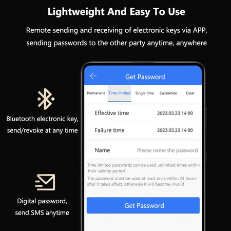 Tuya Smart Fingerprint Door Lock GS313 - Keyless Entry