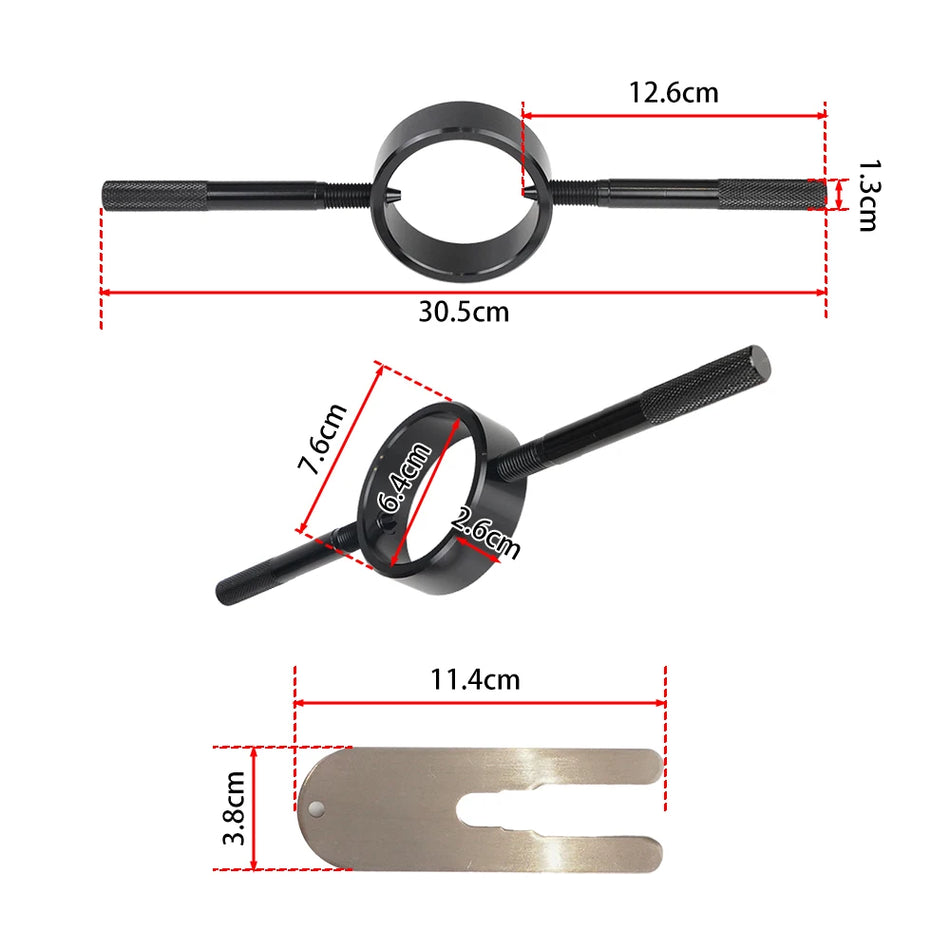 Fork Spring Compressor Kit for BMW F800GS Universal Motorcycle Tool Aluminum Compressor and Steel Spacer