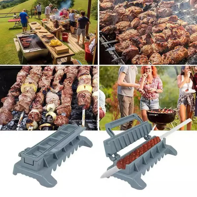 Kebab Maker Mould - Manual BBQ Skewer Tool for Perfect Kabobs