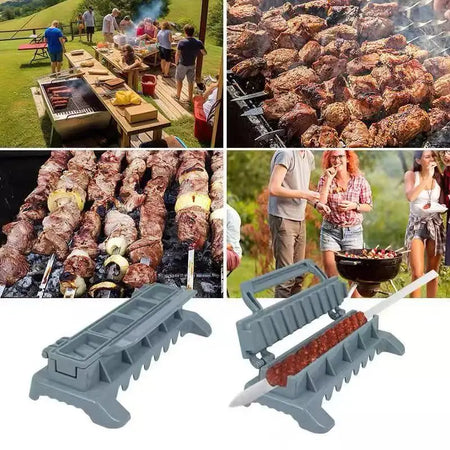 Kebab Maker Mould - Manual BBQ Skewer Tool for Perfect Kabobs