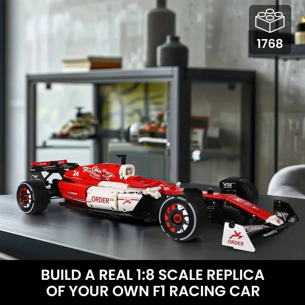 Toylinx 1 To 8 Scale Racing Car Build Kit 1770 Pieces
