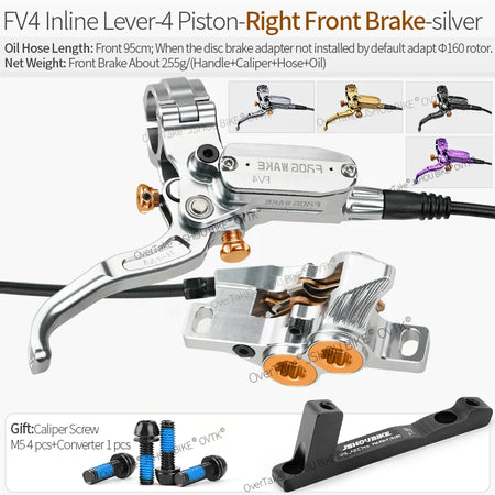 Frog Wake FV-4 MTB Hydraulic Disc Brake Kit &ndash; Four-Piston IN-RF-SR / CHINA
