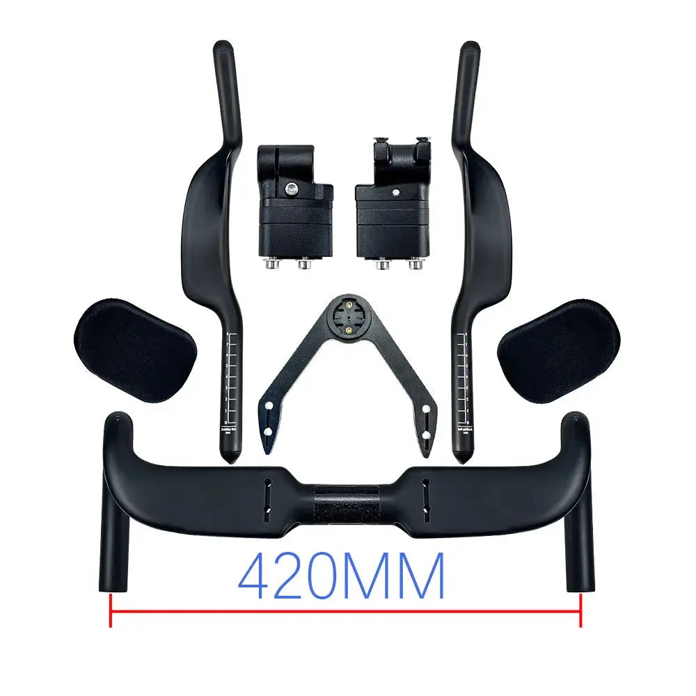 BALUGOE Fully Internal Wiring Road Bike Handlebar Carbon Professional Ironman Triathlon TT Rest Handlebar Bicycle Handle Bar by InterCyprus Trading Ltd