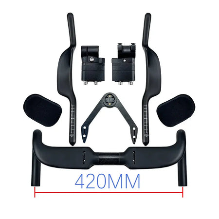BALUGOE Fully Internal Wiring Road Bike Handlebar Carbon Professional Ironman Triathlon TT Rest Handlebar Bicycle Handle Bar by InterCyprus Trading Ltd