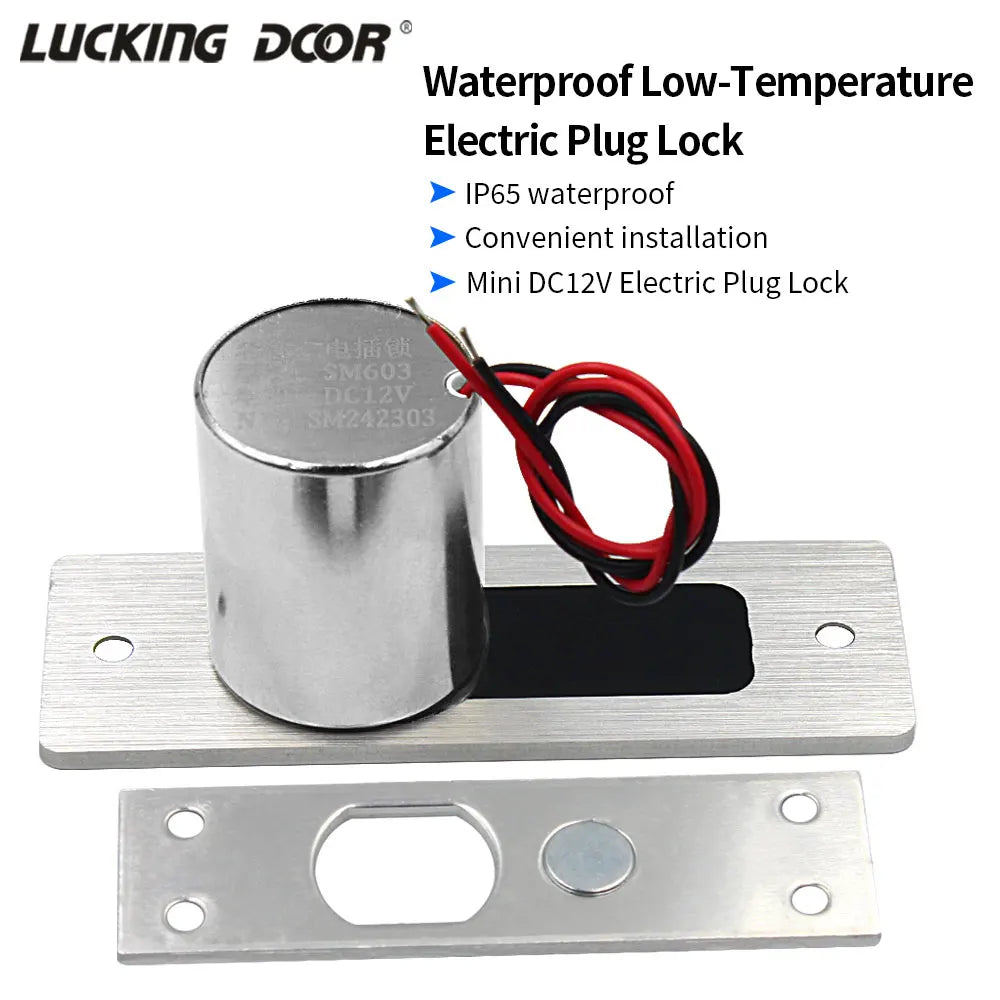 Waterproof Electronic Drop Bolt NC Door Lock SM603 &ndash; Lock12V