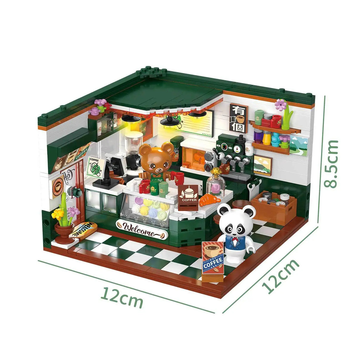 Street View Building Blocks &ndash; Creative Coffee Shop Assembly Set Coffe Shop