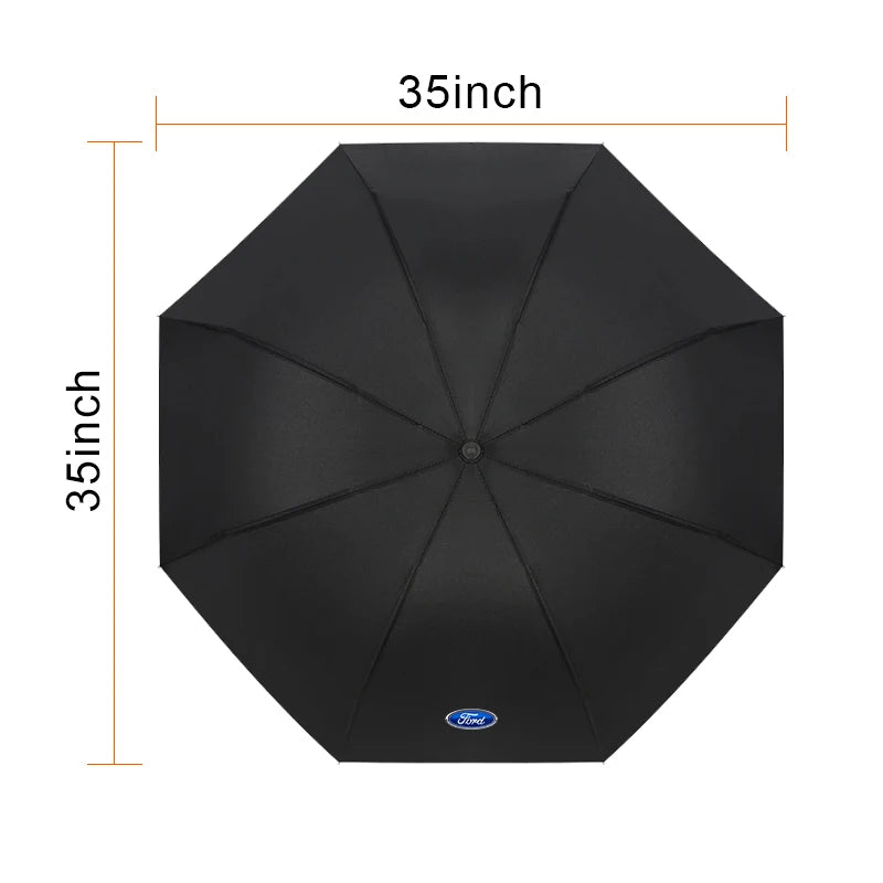 Windproof Automatic Car Umbrella Sunshade for Ford Models - Focus, Mondeo, Kuga &amp; More