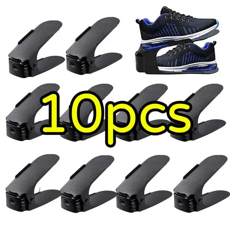 Adjustable Shoe Organizer Shoe Support Rack 5/10PCS Shoe-Shelf for Closet Cabinet Closet Stand Shoes Storage Rack Shoebox by InterCyprus Trading Ltd